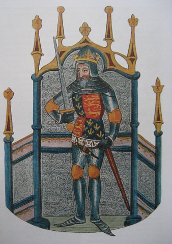 Король Эдуард III на старинном изображении