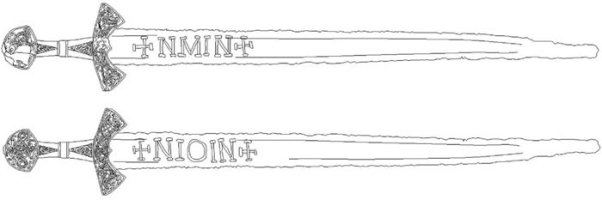 каролингский меч из Суонтаки - клеймо