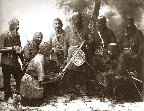 воины Кавказа в мисюрках