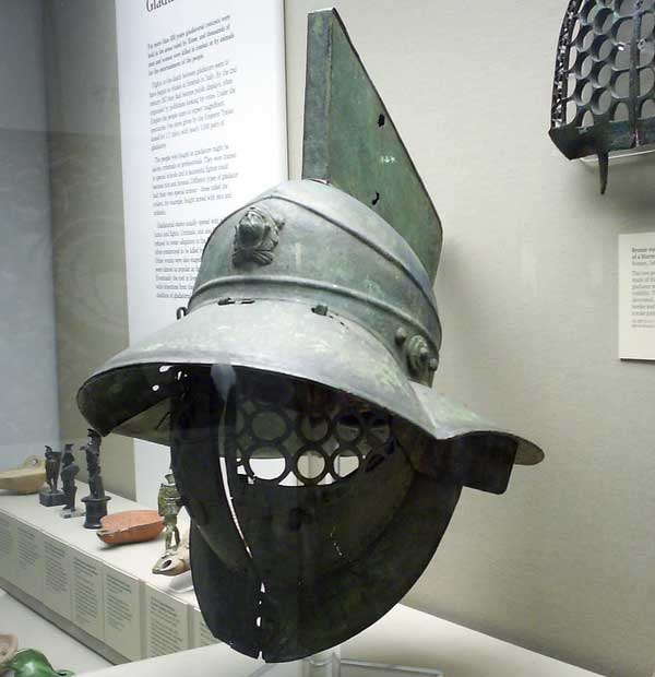 Шлем гладиатора из Британского музея